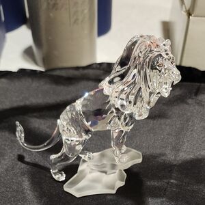 Swarovski Lion Standing On A Rock